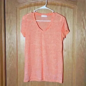 Coconut Creek orange v-neck T-shirt size XL